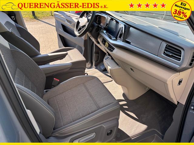 Volkswagen T7 California Ocean 2.0 TDI 150PS DSG, 16" Alu, ELEKTRISCHES Aufstelldach, Privacy-Glas, Climatronic, KÜCHE, Standheizung + FB, Sitzheizung, Park Assist, Parksensoren v/h, Kamera, IQ Light LED-MATRIX, Markise, Side ACC, Ganzjahresreifen, Radio 10" App-Connect 