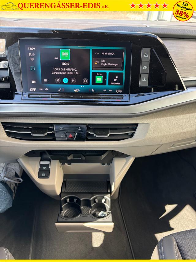 Volkswagen T7 California Ocean 2.0 TDI 150PS DSG, 16" Alu, ELEKTRISCHES Aufstelldach, Privacy-Glas, Climatronic, KÜCHE, Standheizung + FB, Sitzheizung, Park Assist, Parksensoren v/h, Kamera, IQ Light LED-MATRIX, Markise, Side ACC, Ganzjahresreifen, Radio 10" App-Connect 
