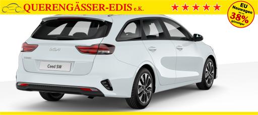 Kia Ceed Sportswagon Spin 1.5 T-GDI 140PS 6-Gang, Weiß, 16" Alu, Klimaanlage, Winter-Paket, Navi 10,25", Parksensoren hinten, Rückfahrkamera, Tempomat, Dachreling, Lederlenkrad 