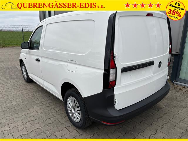 Volkswagen Caddy Cargo 2.0 TDI 102PS, Candy-Weiß, Klima, Parksensoren hinten, Reserverad, Kunststoffbodenbelag Fahrer-/Fahrgastraum, Ganzjahresreifen, Radio 10" + Wireless App-Connect, Tempomat, Hecktüren, Schiebetür rechts 