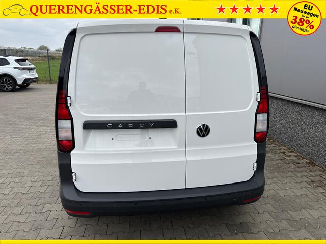 Volkswagen Caddy Cargo 2.0 TDI 102PS, Candy-Weiß, Klima, Parksensoren hinten, Reserverad, Kunststoffbodenbelag Fahrer-/Fahrgastraum, Ganzjahresreifen, Radio 10" + Wireless App-Connect, Tempomat, Hecktüren, Schiebetür rechts 