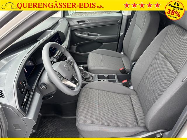 Volkswagen Caddy Cargo 1.5 TSI 115PS, Pure-Grey, Klima, Parksensoren hinten, Reserverad, Kunststoffbodenbelag Fahrer-/Fahrgastraum, Ganzjahresreifen, Radio 10" + Wireless App-Connect, Tempomat, Hecktüren, Schiebetür rechts 