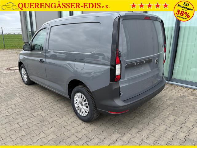 Volkswagen Caddy Cargo 1.5 TSI 115PS, Pure-Grey, Klima, Parksensoren hinten, Reserverad, Kunststoffbodenbelag Fahrer-/Fahrgastraum, Ganzjahresreifen, Radio 10" + Wireless App-Connect, Tempomat, Hecktüren, Schiebetür rechts 