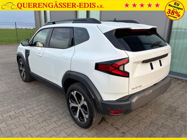 Dacia Duster Journey 1.2 TCe 130 5J Garantie, Winter-Paket, Park-Paket, 18" Alufelgen "TAGASAN", Klimaautomatik, Hands-free, Rückfahrkamera, Parksensoren vorn/hinten, LED-Scheinwerfer, MEDIA NAV 10", Abgedunkelte Scheiben, Nebelscheinwerfer, Armlehne, Dachreling, Tempomat 