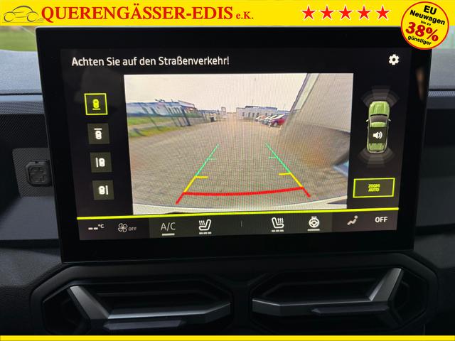 Dacia Duster Journey 1.2 TCe 130 5J Garantie, Winter-Paket, Park-Paket, 18" Alufelgen "TAGASAN", Klimaautomatik, Hands-free, Rückfahrkamera, Parksensoren vorn/hinten, LED-Scheinwerfer, MEDIA NAV 10", Abgedunkelte Scheiben, Nebelscheinwerfer, Armlehne, Dachreling, Tempomat 