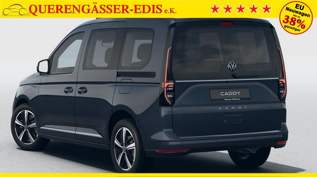 Volkswagen Caddy Style 1.5 TSI 115PS DSG/AUTOMATIK, Blue-Metallic, 17" Alu/Ganzjahresreifen, Winterpaket, ACC-Tempomat, Toter-Winkel, ParkAssist, Parksensoren vo/hi, Rückfahrkamera, Radio Ready2Discover 10" + Wireless AppConnect, Climatronic, Abgedunkelte Scheiben, M-Lederlenk 