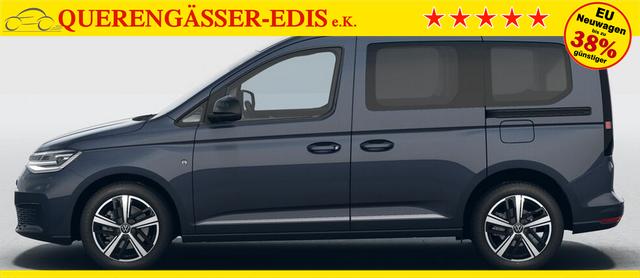 Volkswagen Caddy Style 1.5 TSI 115PS DSG/AUTOMATIK, Blue-Metallic, 17" Alu/Ganzjahresreifen, Winterpaket, ACC-Tempomat, Toter-Winkel, ParkAssist, Parksensoren vo/hi, Rückfahrkamera, Radio Ready2Discover 10" + Wireless AppConnect, Climatronic, Abgedunkelte Scheiben, M-Lederlenk 