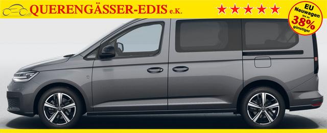 Volkswagen Caddy Style MAXI 7-SITZER 1.5 TSI 115PS DSG/AUTOMATIK, INDIUM-GRAU, 17" Alu/Ganzjahresreifen, Winterpaket, ACC-Tempomat, Toter-Winkel, ParkAssist, Parksensoren vo/hi, Rückfahrkamera, Radio Ready2Discover 10" + Wireless AppConnect, Climatronic, Abgedunkelte Scheiben 