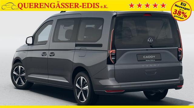 Volkswagen Caddy Style MAXI 7-SITZER 1.5 TSI 115PS DSG/AUTOMATIK, INDIUM-GRAU, 17" Alu/Ganzjahresreifen, Winterpaket, ACC-Tempomat, Toter-Winkel, ParkAssist, Parksensoren vo/hi, Rückfahrkamera, Radio Ready2Discover 10" + Wireless AppConnect, Climatronic, Abgedunkelte Scheiben 