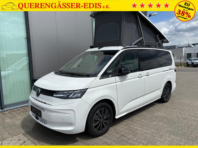 Volkswagen T7 California Beach Tour 2.0 TDI 150PS DSG, 5 Sitzer + 4 Schlafplätze, 17" ALU, Ganzjahresreifen, Standheizung, AHK, ELEKTR. DACH, Sitzheizung, Alarm, NAVI DISCOVER, Climatronic, Markise, Park Assist/Parksensoren/Kamera, ACC, Side Assist, Privacy-Glas, Schiebetüren, ACC 