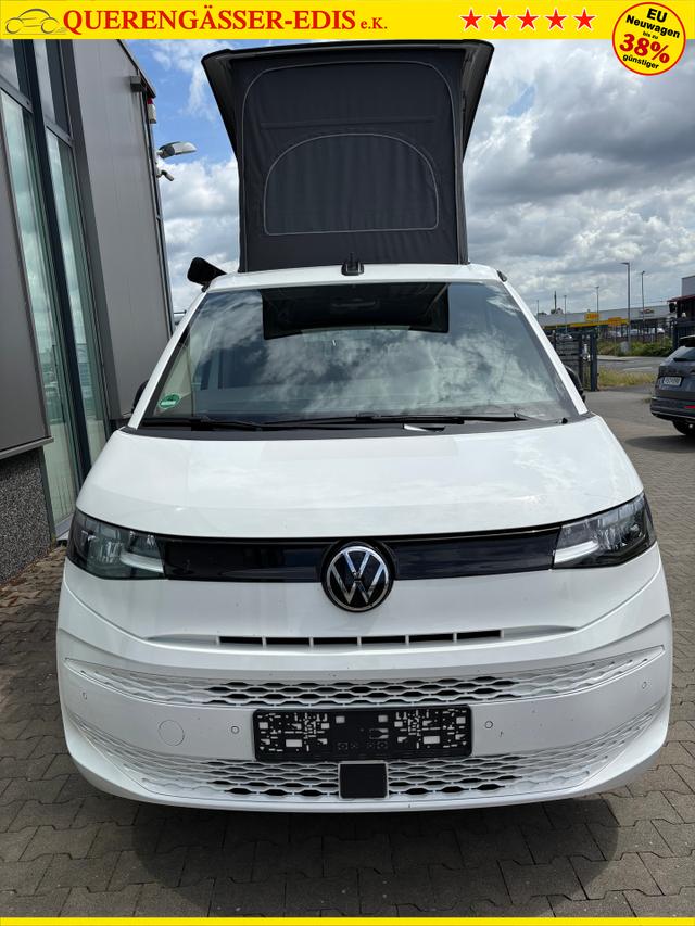 Volkswagen T7 California Beach Tour 2.0 TDI 150PS DSG, 5 Sitzer + 4 Schlafplätze, 17" ALU, Ganzjahresreifen, Standheizung, AHK, ELEKTR. DACH, Sitzheizung, Alarm, NAVI DISCOVER, Climatronic, Markise, Park Assist/Parksensoren/Kamera, ACC, Side Assist, Privacy-Glas, Schiebetüren, ACC 