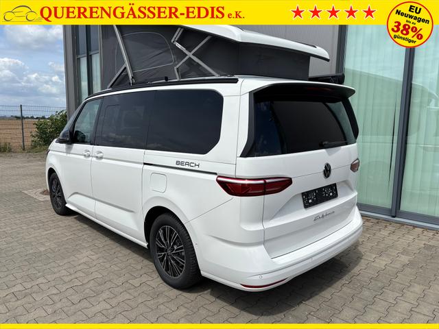 Volkswagen T7 California Beach Tour 2.0 TDI 150PS DSG, 5 Sitzer + 4 Schlafplätze, 17" ALU, Ganzjahresreifen, Standheizung, AHK, ELEKTR. DACH, Sitzheizung, Alarm, NAVI DISCOVER, Climatronic, Markise, Park Assist/Parksensoren/Kamera, ACC, Side Assist, Privacy-Glas, Schiebetüren, ACC 