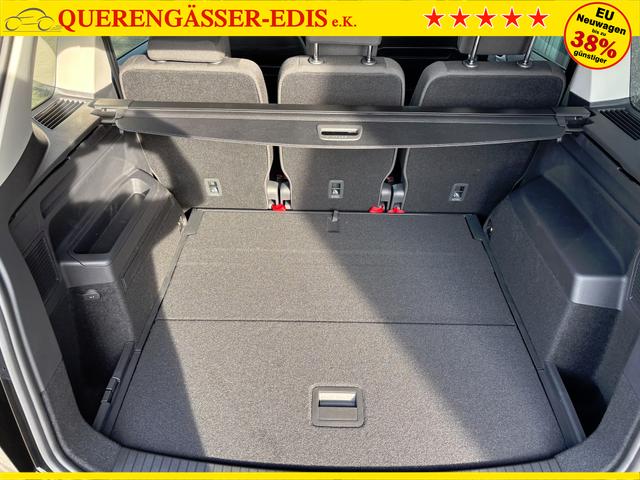 Volkswagen Touran 1.5 TSI 150PS ; 5-SITZER, Schwarz-Met, 17" Alu, Sitzheizung, Elektr. Heckklappe, Keyless, Alarm, IQ-LIGHT LED-Scheinwerfer, Parksensoren v/h, Rückfahrkamera, ACC Tempomat, M-Lederlenkrad, Digitales Cockpit, 3-Zonen-Climatronic, Wireless App-Connect 