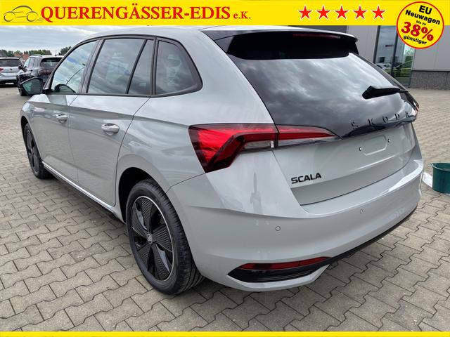 Skoda Scala Monte Carlo 1.0 TSI 115PS DSG, STAHL-GRAU, Panoramadach, 17"Alu, Climatronic, MATRIX-LED, Kessy, Verlängerte Heckscheibe, SunSet, Parksensoren vorn/hinten, Rückfahrkamera, Tempomat, Winter-Paket, Sport-M-Lederlenkrad beheizt, Virtual Cockpit, Radio 8", SmartLin 