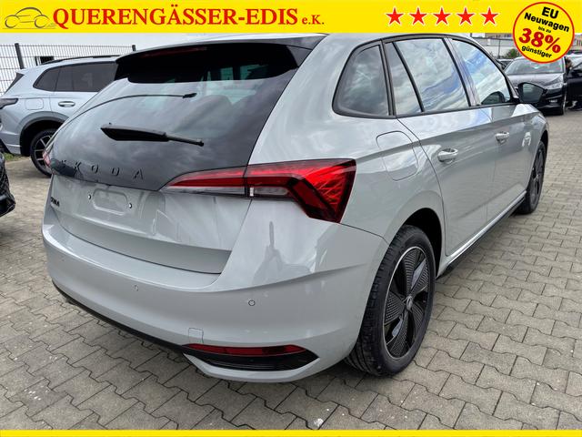 Skoda Scala Monte Carlo 1.0 TSI 115PS DSG, STAHL-GRAU, Panoramadach, 17"Alu, Climatronic, MATRIX-LED, Kessy, Verlängerte Heckscheibe, SunSet, Parksensoren vorn/hinten, Rückfahrkamera, Tempomat, Winter-Paket, Sport-M-Lederlenkrad beheizt, Virtual Cockpit, Radio 8", SmartLin 