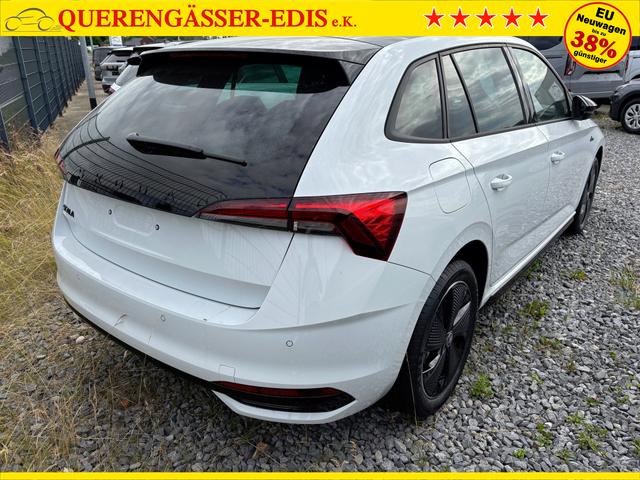 Skoda Scala Monte Carlo 1.0 TSI 115PS DSG, MOON-WHITE MET, Panoramadach, 17"Alu, Climatronic, MATRIX-LED, Kessy, Verlängerte Heckscheibe, SunSet, Parksensoren vorn/hinten, Rückfahrkamera, Tempomat, Winter-Paket, Sport-M-Lederlenkrad beheizt, Virtual Cockpit, Radio 8", SmartLin 