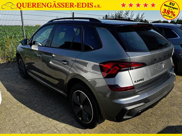 Skoda Kamiq Monte Carlo 1.5 TSI 150PS DSG/AUTOMATIK, GRAPHITE-GRAU METALLIC, Panoramadach, 17"Alu, Matrix-LED, Parksensoren v/h, Kamera, Tempomat, Virtual Cockpit, Kessy, Winter-Paket, Climatronic, Radio 8", SmartLink, Color Concept, NSW, Dachreling, Sport-M-Lederlenkrad beheizt 