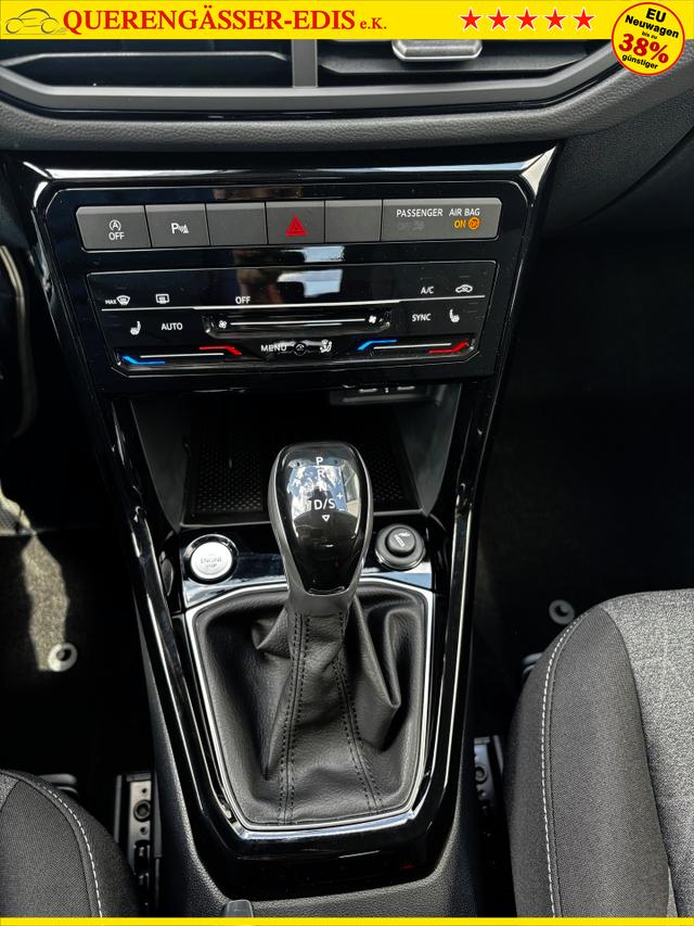 Volkswagen T-Cross LIFE 1.0 TSI 115PS DSG/AUTOMATIK, Rauch-Grau-Metallic, Parksensoren v/h, Rückfahrkamera, Privacy-Glas, Sitzheizung, Climatronic, IQ LIGHT MATRIX-LED, Radio Ready2Discover+Wireless App-Connect, 17" Alu, KEYLESS, Lendenwirbelstütze, M-Lederlenkrad, Dachreling 