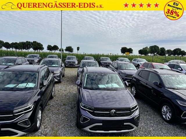 Volkswagen T-Cross LIFE 1.5 TSI 150PS DSG/AUTOMATIK, Rauch-Grau-Metallic, Parksensoren hinten, Rückfahrkamera, Privacy-Glas, Sitzheizung, Climatronic, IQ LIGHT MATRIX-LED, Radio Ready2Discover+App-Connect, 17" Alu, KEYLESS, M-Lederlenkrad, Dachreling 