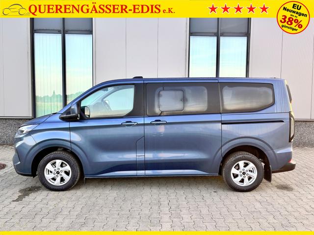 Ford Tourneo Custom Trend 2.0 TDCi 136PS L1H1, 5 Jahre Garantie, 8 Plätze, AHK, 2 Schiebetüren, Privacy, Metallic, 16" Alu + Allwetter, PDC vo/hi, Kamera, LED-Scheinwerfer, Keyless, Beheizte Frontscheibe, Radio 13", AndroidAuto/Apple CarPlay, Tempomat, 3-Zonen-Klimaautomatik 