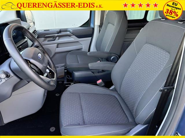 Ford Tourneo Custom Trend 2.0 TDCi 136PS L1H1, 5 Jahre Garantie, 8 Plätze, AHK, 2 Schiebetüren, Privacy, Metallic, 16" Alu + Allwetter, PDC vo/hi, Kamera, LED-Scheinwerfer, Keyless, Beheizte Frontscheibe, Radio 13", AndroidAuto/Apple CarPlay, Tempomat, 3-Zonen-Klimaautomatik 
