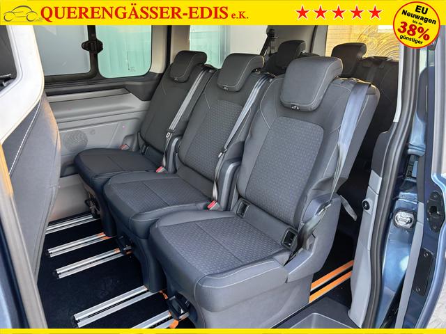 Ford Tourneo Custom Trend 2.0 TDCi 136PS L1H1, 5 Jahre Garantie, 8 Plätze, AHK, 2 Schiebetüren, Privacy, Metallic, 16" Alu + Allwetter, PDC vo/hi, Kamera, LED-Scheinwerfer, Keyless, Beheizte Frontscheibe, Radio 13", AndroidAuto/Apple CarPlay, Tempomat, 3-Zonen-Klimaautomatik 