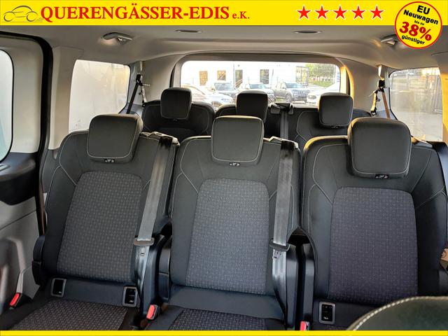 Ford Tourneo Custom Trend 2.0 TDCi 136PS L1H1, 5 Jahre Garantie, 8 Plätze, AHK, 2 Schiebetüren, Privacy, Metallic, 16" Alu + Allwetter, PDC vo/hi, Kamera, LED-Scheinwerfer, Keyless, Beheizte Frontscheibe, Radio 13", AndroidAuto/Apple CarPlay, Tempomat, 3-Zonen-Klimaautomatik 