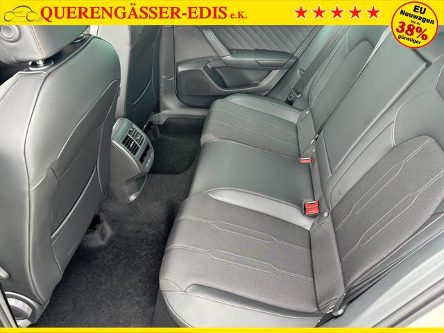 Cupra Leon Sportstourer Basis 1.5 TSI 150PS 6-Gang, 5 Jahre Garantie, AHK SCHWENKBAR, EDGE-PAKET, WINTER-PAKET, Elektr. Heckklappe, Dachreling, 18" Alu, Voll-LED-Scheinwerfer, 3Z-Climatronic, ACC/Tempomat, Digitales Cockpit, Full Link, Parksensoren v/h, Privacy-Glas, M-Lederlenkrad 
