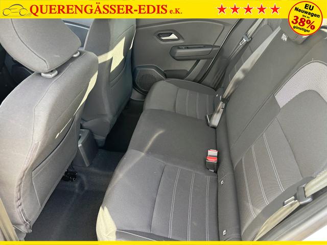 Dacia Sandero Expression 1.0 ECO-G 100 BENZIN/LPG-GASANLAGE, Weiß, Klimaanlage, Parksensoren hinten, Nebelscheinwerfer, Tempomat, Radio 8" + Smartphone-Integration, Lederlenkrad, Armlehne, Außenspiegel elektr. einstell-/beheizbar, Zentralverriegelung mit Fernbedienung 