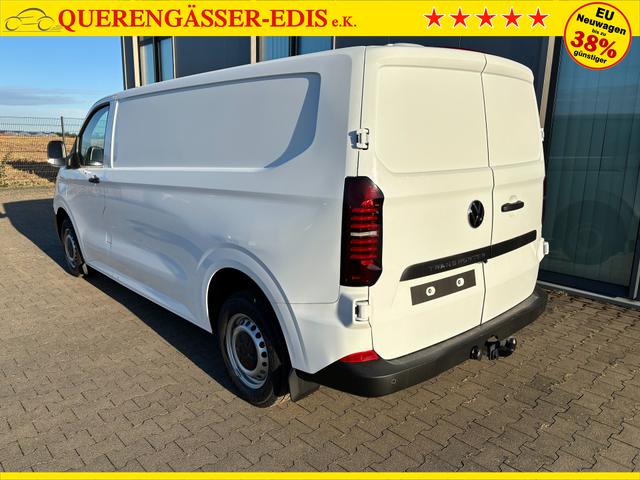 Volkswagen T7 Kastenwagen Basis 2.0 TDI 170PS AUTOMATIK LANG, Weiß, HECKFLÜGELTÜREN, 2-Zonen-Klimautomatik, M-Lederlenkrad, Anhängerkupplung, Parksensoren vorn/hinten, Rückfahrkamera, Frontscheibe beheizbar, Ganzjahresreifen, Sitzpaket 46 (inkl. Sitzheizung), Reserverad, 70l Tank 