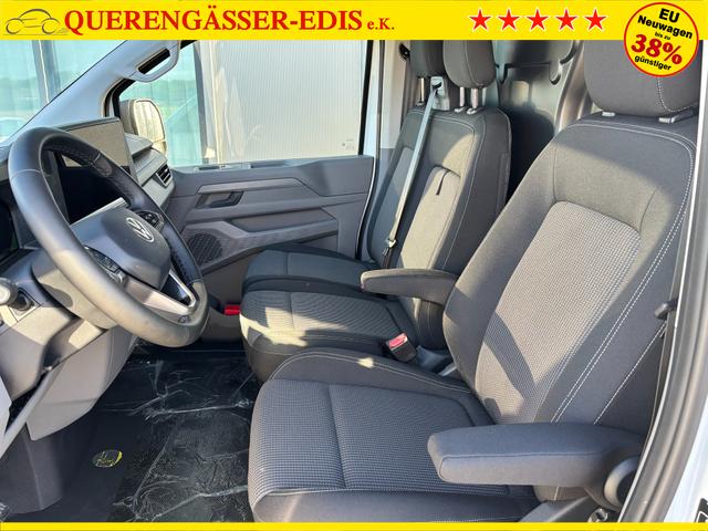 Volkswagen T7 Kastenwagen Basis 2.0 TDI 170PS AUTOMATIK LANG, Weiß, HECKFLÜGELTÜREN, 2-Zonen-Klimautomatik, M-Lederlenkrad, Anhängerkupplung, Parksensoren vorn/hinten, Rückfahrkamera, Frontscheibe beheizbar, Ganzjahresreifen, Sitzpaket 46 (inkl. Sitzheizung), Reserverad, 70l Tank 