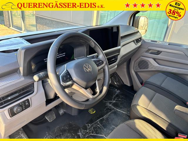 Volkswagen T7 Kastenwagen Basis 2.0 TDI 170PS AUTOMATIK LANG, Weiß, HECKFLÜGELTÜREN, 2-Zonen-Klimautomatik, M-Lederlenkrad, Anhängerkupplung, Parksensoren vorn/hinten, Rückfahrkamera, Frontscheibe beheizbar, Ganzjahresreifen, Sitzpaket 46 (inkl. Sitzheizung), Reserverad, 70l Tank 