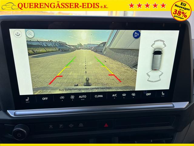 Volkswagen T7 Kastenwagen Basis 2.0 TDI 170PS AUTOMATIK LANG, Grau, HECKFLÜGELTÜREN, 2-Zonen-Klimautomatik, M-Lederlenkrad, Anhängerkupplung, Parksensoren vorn/hinten, Rückfahrkamera, Frontscheibe beheizbar, Ganzjahresreifen, Sitzpaket 46 (inkl. Sitzheizung), Reserverad, 70l Tank 