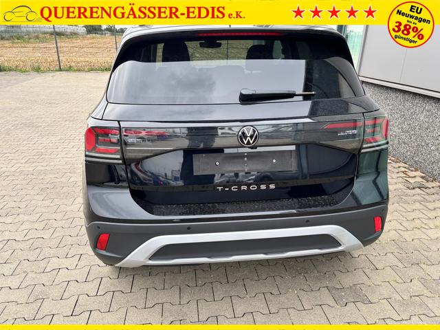 Volkswagen T-Cross Limited 1.0 TSI 115PS, 5 JAHRE GARANTIE, ANHÄNGERKUPPLUNG, NAVI 8", 17" Alu / Ganzjahresreifen, Climatronic, Sitzheizung, Parksensoren vo/hi + Kamera, Keyless, Privacy-Glas, Deep-Black Perleffekt, Dachreling, Sicht-Paket, Lendenwirbelstützen vorn 