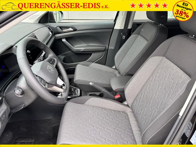 Volkswagen T-Cross Limited 1.0 TSI 115PS, 5 JAHRE GARANTIE, ANHÄNGERKUPPLUNG, NAVI 8", 17" Alu / Ganzjahresreifen, Climatronic, Sitzheizung, Parksensoren vo/hi + Kamera, Keyless, Privacy-Glas, Deep-Black Perleffekt, Dachreling, Sicht-Paket, Lendenwirbelstützen vorn 