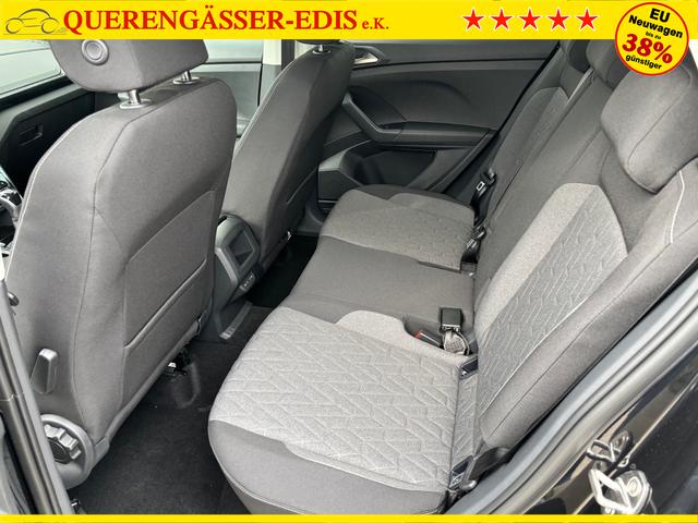 Volkswagen T-Cross Limited 1.0 TSI 115PS, 5 JAHRE GARANTIE, ANHÄNGERKUPPLUNG, NAVI 8", 17" Alu / Ganzjahresreifen, Climatronic, Sitzheizung, Parksensoren vo/hi + Kamera, Keyless, Privacy-Glas, Deep-Black Perleffekt, Dachreling, Sicht-Paket, Lendenwirbelstützen vorn 