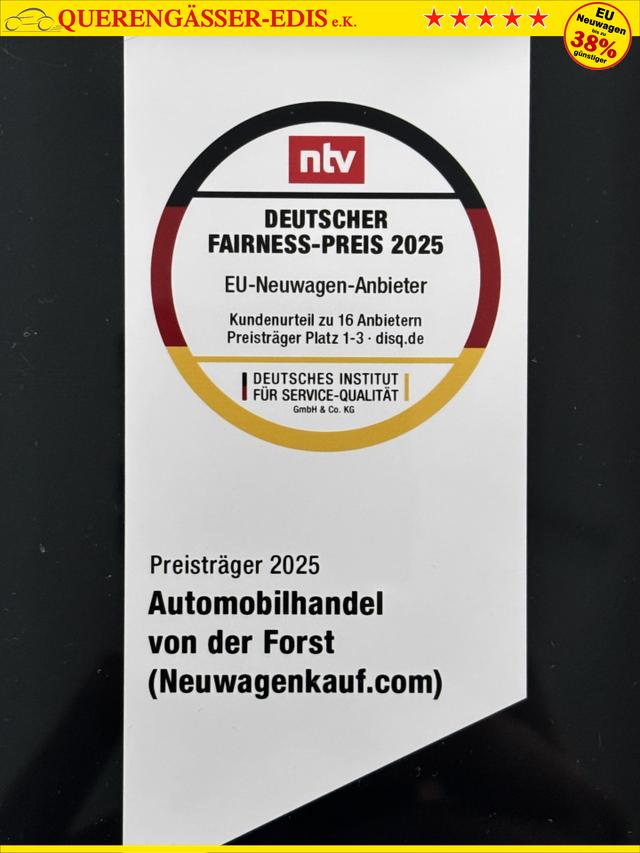 Volkswagen T7 Kastenwagen Basis 2.0 TDI 150PS, Weiß, 2-Zonen-Klimautomatik, M-Lederlenkrad, Anhängerkupplung, Parksensoren vorn/hinten, Rückfahrkamera, Frontscheibe beheizbar, Ganzjahresreifen, Sitzpaket 46 (inkl. Sitzheizung), Reserverad, 70l Tank, Laderaumpaket 