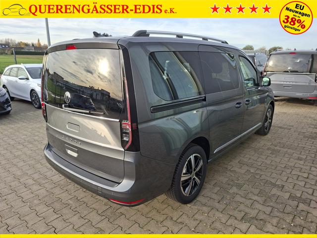 Volkswagen Caddy Style MAXI 7-SITZER 1.5 TSI 115PS DSG/AUTOMATIK, INDIUM-GRAU, 17" Alu/Ganzjahresreifen, Winterpaket, ACC-Tempomat, Toter-Winkel, ParkAssist, Parksensoren vo/hi, Rückfahrkamera, Radio Ready2Discover 10" + Wireless AppConnect, Climatronic, Abgedunkelte Scheiben 