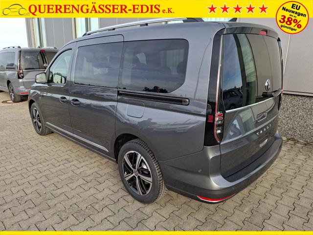 Volkswagen Caddy Style MAXI 7-SITZER 1.5 TSI 115PS DSG/AUTOMATIK, INDIUM-GRAU, 17" Alu/Ganzjahresreifen, Winterpaket, ACC-Tempomat, Toter-Winkel, ParkAssist, Parksensoren vo/hi, Rückfahrkamera, Radio Ready2Discover 10" + Wireless AppConnect, Climatronic, Abgedunkelte Scheiben 