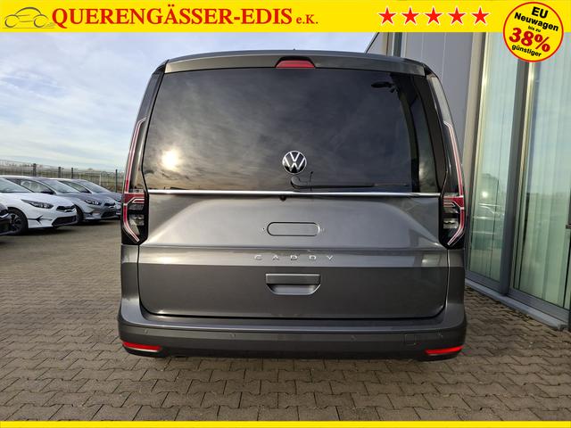 Volkswagen Caddy Style MAXI 7-SITZER 1.5 TSI 115PS DSG/AUTOMATIK, INDIUM-GRAU, 17" Alu/Ganzjahresreifen, Winterpaket, ACC-Tempomat, Toter-Winkel, ParkAssist, Parksensoren vo/hi, Rückfahrkamera, Radio Ready2Discover 10" + Wireless AppConnect, Climatronic, Abgedunkelte Scheiben 