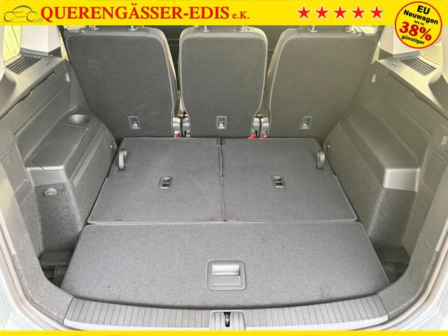 Volkswagen Touran Limited 1.5 TSI 150 PS, 17" Alu, GRAU-Metallic, Winter-Paket, Elektr. Heckklappe, Keyless, Alarm, LED-Scheinwerfer IQ-Light, Travel Assist, Parksensoren vo/hi, Rückfahrkamera, ACC, M-Lederlenkrad, Digital Cockpit, 3-Zonen-Climatronic, Radio Ready2Discover 8" 