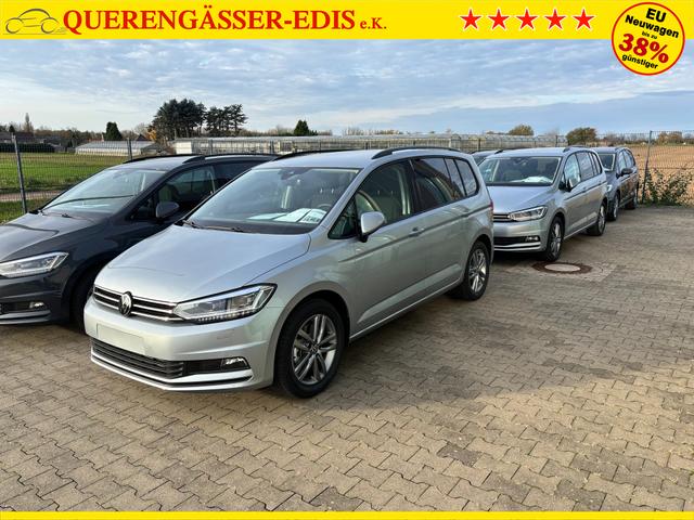 Volkswagen Touran Limited 1.5 TSI 150 PS, 17" Alu, GRAU-Metallic, Winter-Paket, Elektr. Heckklappe, Keyless, Alarm, LED-Scheinwerfer IQ-Light, Travel Assist, Parksensoren vo/hi, Rückfahrkamera, ACC, M-Lederlenkrad, Digital Cockpit, 3-Zonen-Climatronic, Radio Ready2Discover 8" 