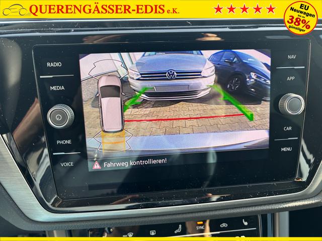 Volkswagen Touran Limited 1.5 TSI 150 PS, 17" Alu, GRAU-Metallic, Winter-Paket, Elektr. Heckklappe, Keyless, Alarm, LED-Scheinwerfer IQ-Light, Travel Assist, Parksensoren vo/hi, Rückfahrkamera, ACC, M-Lederlenkrad, Digital Cockpit, 3-Zonen-Climatronic, Radio Ready2Discover 8" 