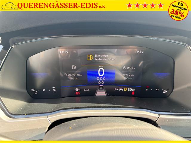 Volkswagen Touran Limited 1.5 TSI 150 PS, 17" Alu, GRAU-Metallic, Winter-Paket, Elektr. Heckklappe, Keyless, Alarm, LED-Scheinwerfer IQ-Light, Travel Assist, Parksensoren vo/hi, Rückfahrkamera, ACC, M-Lederlenkrad, Digital Cockpit, 3-Zonen-Climatronic, Radio Ready2Discover 8" 