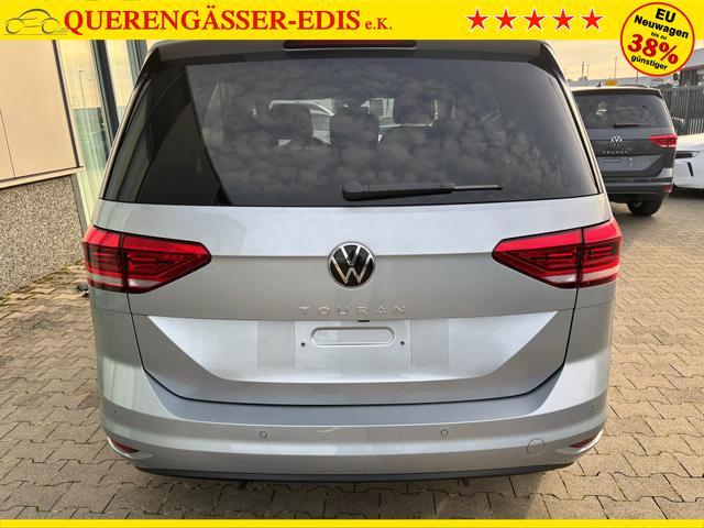 Volkswagen Touran Limited 1.5 TSI 150 PS, 17" Alu, SILBER-Metallic, Winter-Paket, Elektr. Heckklappe, Keyless, Alarm, LED-Scheinwerfer IQ-Light, Travel Assist, Parksensoren vo/hi, Rückfahrkamera, ACC, M-Lederlenkrad, Digital Cockpit, 3-Zonen-Climatronic, Radio Ready2Discover 8" 