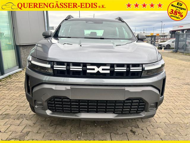 Dacia Duster Expression 1.6 HYBRID 140 AUTOMATIK (Benzin/Elektro), 17" Alufelgen "TERGAN", Klimaanlage, Rückfahrkamera, Parksensoren hinten, LED-Scheinwerfer, Radio Media 10" + Smartphone-Spiegelung, Armlehne, Dachreling, Tempomat, Verkehrszeichenerkennung, Spurassistent 