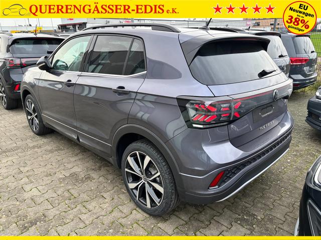 Volkswagen T-Cross R-Line Limited 1.0 TSI 115PS, 5 JAHRE GARANTIE, CLIMATRONIC, SITZHEIZUNG, Grau Metallic, 18" Alu, MATRIX-LED, Adaptiver Tempomat ACC, Parksensoren, Rückfahrkamera, Keyless, Abgedunkelte Scheiben, Radio "Ready2Discover" + App-Connect, M-Lederlenkrad, Side Assist 