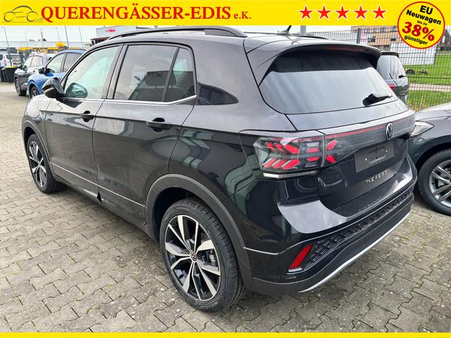 Volkswagen T-Cross R-Line Limited 1.0 TSI 115PS DSG, 5 JAHRE GARANTIE, CLIMATRONIC, SITZHEIZUNG, Schwarz-Metallic, 18" Alu, MATRIX-LED, Adaptiver Tempomat ACC, Parksensoren, Rückfahrkamera, Keyless, Abgedunkelte Scheiben, Radio "Ready2Discover" + App-Connect, M-Lederlenkrad, Side Assist 