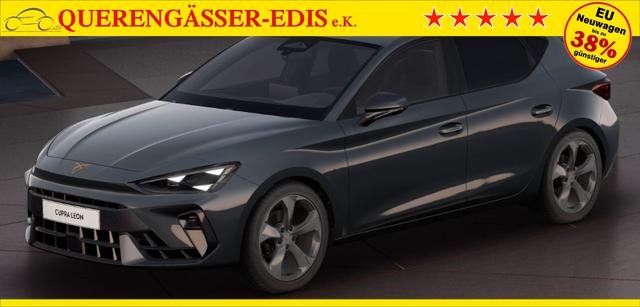 Cupra Leon Basis 1.5 TSI 150PS 6-Gang, 5 Jahre Garantie, AHK SCHWENKBAR, MATRIX-LED, EDGE-PAKET, WINTER-PAKET, 18" Alufelgen, Voll-LED-Scheinwerfer, 3Z-Climatronic, ACC/Tempomat, Digitales Cockpit, Full Link, Parksensoren v/h, Privacy-Glas, M-Lederlenkrad 