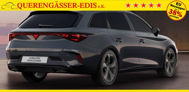 Cupra Leon Sportstourer Basis 1.5 TSI 150PS 6-Gang, 5 Jahre Garantie, AHK SCHWENKBAR, EDGE-PAKET, WINTER-PAKET, Elektr. Heckklappe, Dachreling, 18" Alu, Voll-LED-Scheinwerfer, 3Z-Climatronic, ACC/Tempomat, Digitales Cockpit, Full Link, Parksensoren v/h, Privacy-Glas, M-Lederlenkrad 